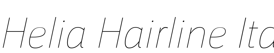 Helia Hairline Italic cкачати шрифт безкоштовно